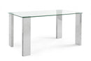 Tavolo New Arley 140x80 Fisso in Vetro