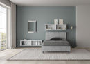 Letto 1 Piazza e Mezzo Testata Inclinata Demas Grigio Varie Misure