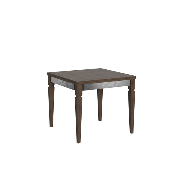 Tavolo Allungabile 90x90-180x78-80 cm Impero Librox Noce online