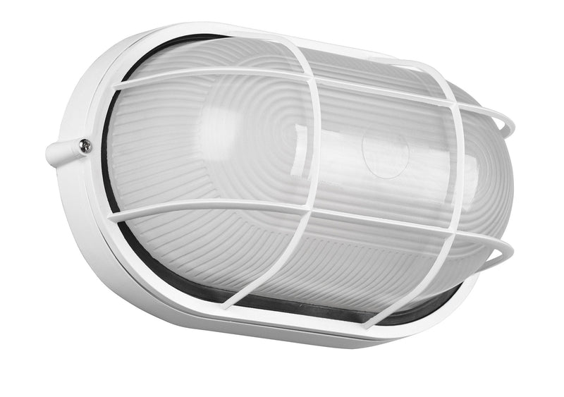 Plafoniera da Esterno Attacco E27 in Alluminio Bianco Opaco