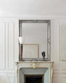 Specchio Miro con Cornice Argento 90x120 in Legno