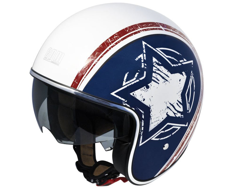 Casco Jet per Scooter Occhiale Interno CGM America 133S Bianco