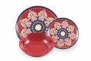 Servizio Piatti 18 Pezzi in Porcellana e Gres Multicolor Villa d'Este Home Tivoli Shiraz