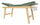 Table de Massage Fixe de Physiothérapie 3 Sections 190x70x75 cm 200 Kg Giano Verde