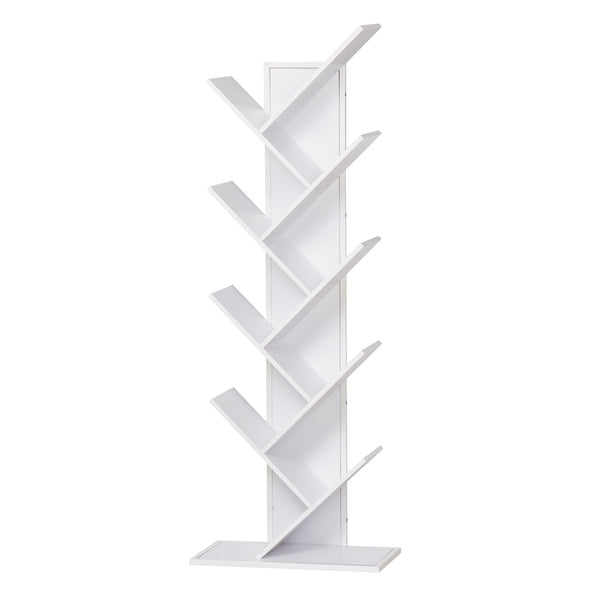 prezzo Bibliothèque Tree 50x28x142 cm 10 étagères Blanc