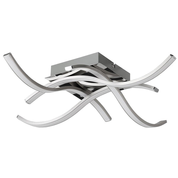 Lampadario Plafoniera 15W Luce Bianco Caldo 3000K 1200lm Design Moderno Metallo sconto