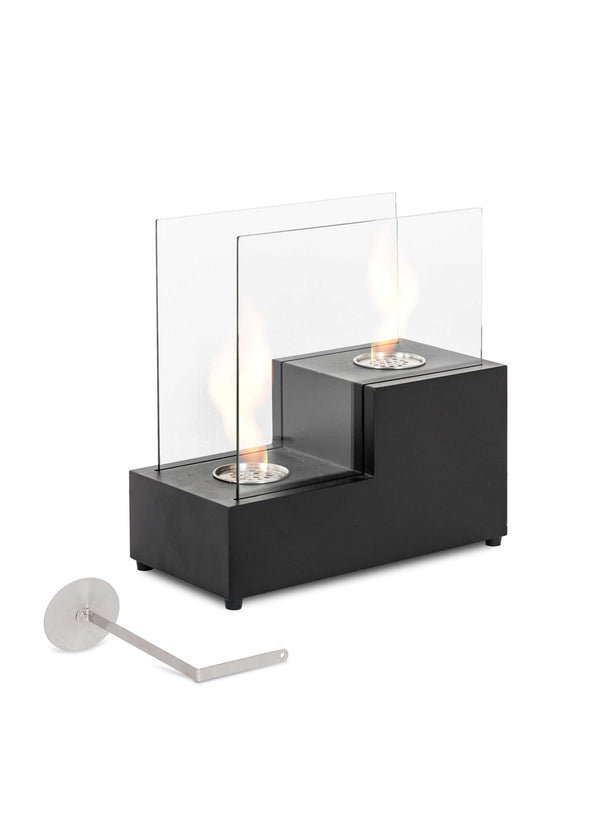 Cheminée Bioéthanol de Table 40x20 cm Stones Two Steps FP/032 Noir prezzo