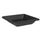Sottovaso Quadrato per Vaso Tera Nazca Sand 45x45 cm in Plastica Riciclata Antracite