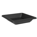 Sottovaso Quadrato per Vaso Tera Nazca Ash 32x32 cm in Plastica Riciclata Antracite 