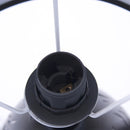 Lampada da Tavolo Ø18xH31 cm in Metallo Bombata Nera