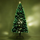 Albero di Natale Artificiale 180 cm 230 Rami in PVC con Luci LED Verde 