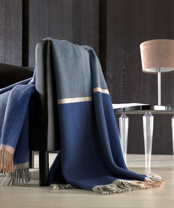 Couverture Simple Pure Laine 380gr Cober Bismark Avio Scottish acquista