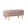 Banc 108x41,5x48 cm Dalia en Bouclé Rose Antique