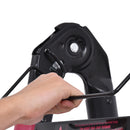 Scala Telescopica Pieghevole 12 Gradini 379x67,5x11 cm in Alluminio e Nylon Nero e Rosso