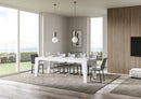 Tavolo Allungabile 120/224x90x77 cm Naxy Premium Bianco Frassino