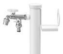 Portatubo per Fontane da Giardino in Acciaio Belfer 42/PGS Bianco