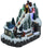 Village de Noël en Résine Piste de Ski avec Lumières et Sons 28x16xh25 cm Adami