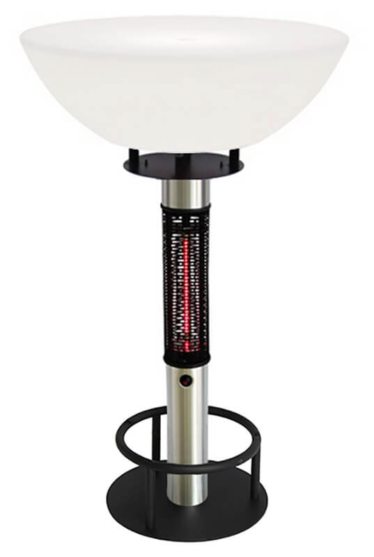 Table chauffante d'extérieur pour cuisinière électrique 1500W avec lumière LED Kraus Rea sconto