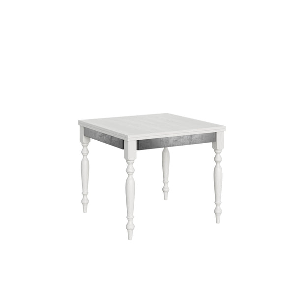 Tavolo Allungabile 90-180x90x78/80 cm Romagna Librox Bianco Frassino online