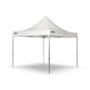 Gazebo da Giardino a Piramide Pieghevole 3x3m Telo in PVC Taddei Tecniko Bianco