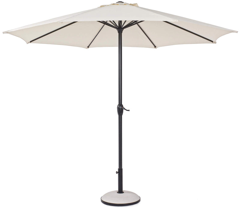 Ombrellone da Giardino Ø3 m Palo Ø46 mm in Alluminio Telo in Poliestere Ecrù