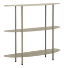 Console Saturno Tortota 90x28x81 cm in Metallo Grigio tortora      