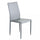 Chaise Cammie 41x50x91 h cm en simili cuir gris clair