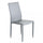 Chaise Cammie 41x50x91 h cm en simili cuir gris clair