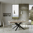 Tavolo Allungabile 180-440x90x77 cm Volantis Premium Cashmere Telaio Antracite 