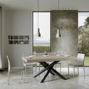 Tavolo Allungabile 180-440x90x77 cm Volantis Cashmere Telaio Antracite 