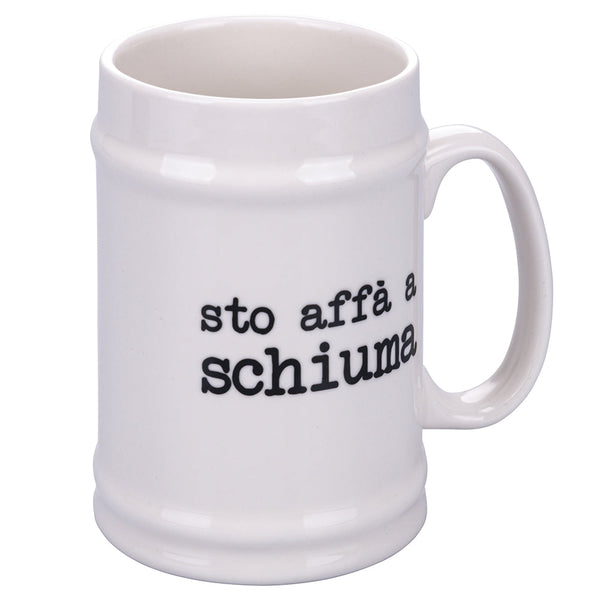 online Boccale di Birra Ø8x13 cm in New Bone China VdE Tivoli 1996 Spqr bianco