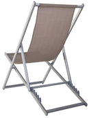 Sedia Sdraio Pieghevole 128x58x48 cm in Alluminio e Textilene Talpa