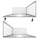 Box Doccia Rettangolare 2 Ante Scorrevoli in Cristallo Trasparente 6mm H198 Fosterberg Viborg Duo Varie Misure