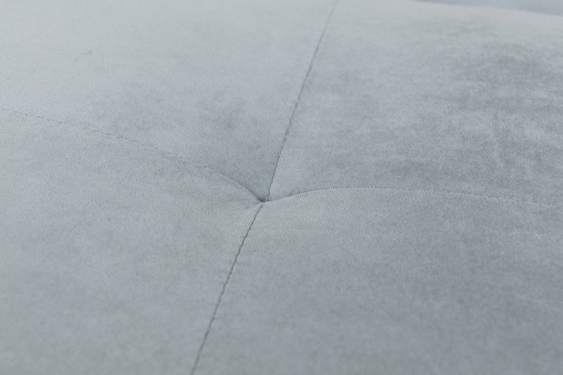 Divano Letto 2 Posti 166x77x65,5 cm in Velluto Soriani Grigio Scuro