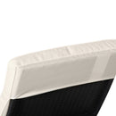 Lettino Prendisole da Giardino con Schienale Regolabile e Cuscino 207x70x70 cm in Rattan PE Nero