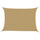 Voile d'auvent de jardin 4x6m en sable PE