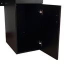 Scrivania da Ufficio Porta PC con Ripiano Tastiera Nera 120x60x74 cm 