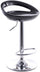 Tabouret avec vérin à gaz et siège pivotant en noir Vandi Abs