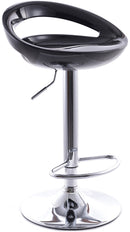 Sgabello con Alzata a Gas e Seduta Girevole in Abs Vandi Nero