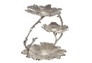 Alzata con Foglie a 3 Piani H 38 cm