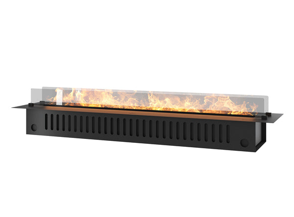 sconto Camino a Vapore Elettrico da Incasso 180x48,5x33 cm Invapo Insert con Ricarica Automatica e LED RGB Nero