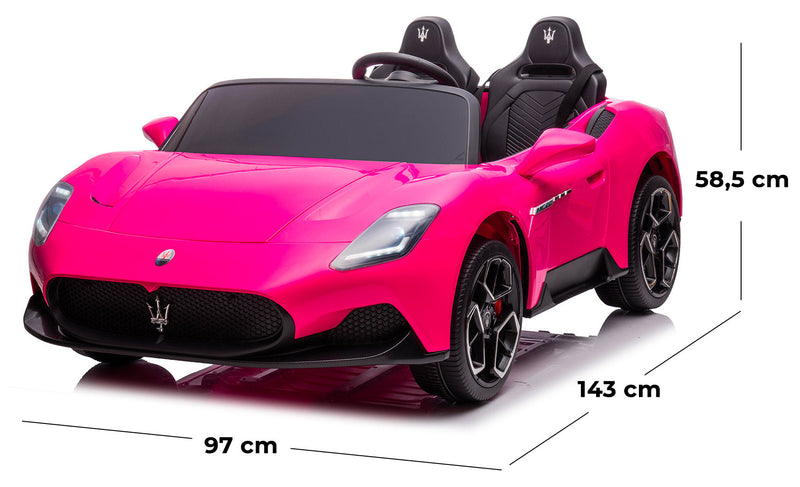 Macchina Elettrica per Bambini 12V con Licenza Maserati MC20 Rosa