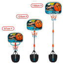 Basket Canestro Piantana Giocattolo Bambini Regolabile con Pallone e Gonfiatore