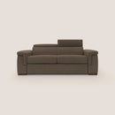 Divano Letto 3 Posti 220x100x95 cm in Tessuto Marrone