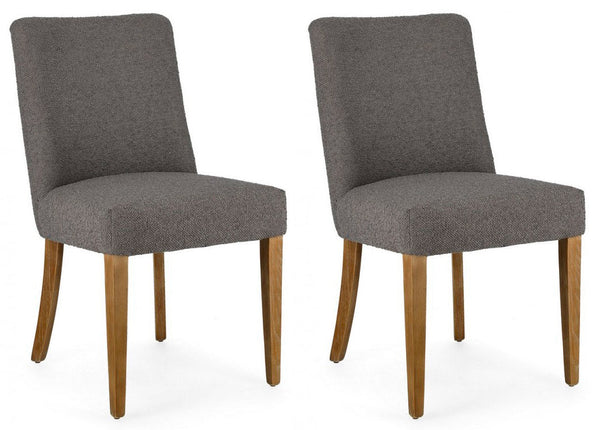 sconto Set 2 Sedie 48x57x88h cm Beatriz Grigio Bouclè