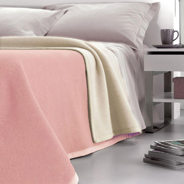 Couverture Pure Laine Dobleface 450gr Cober Double Rose acquista