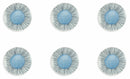 Set 6 Piatti Piani Ø27x2,5 cm in Porcellana Villa d'Este Home Tivoli Marea Rghe