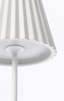 Lampada  da Tavolo Ø12,5x36 cm in Metallo Artika Bianca
