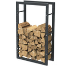 Portalegna Supporto Metallo Porta Legna Interno Legnaia Camino Stufa 100x60x25cm