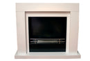 Camino a Bioetanolo da Pavimento 100x30x88 cm 2500W 1,8L Udine Bianco 